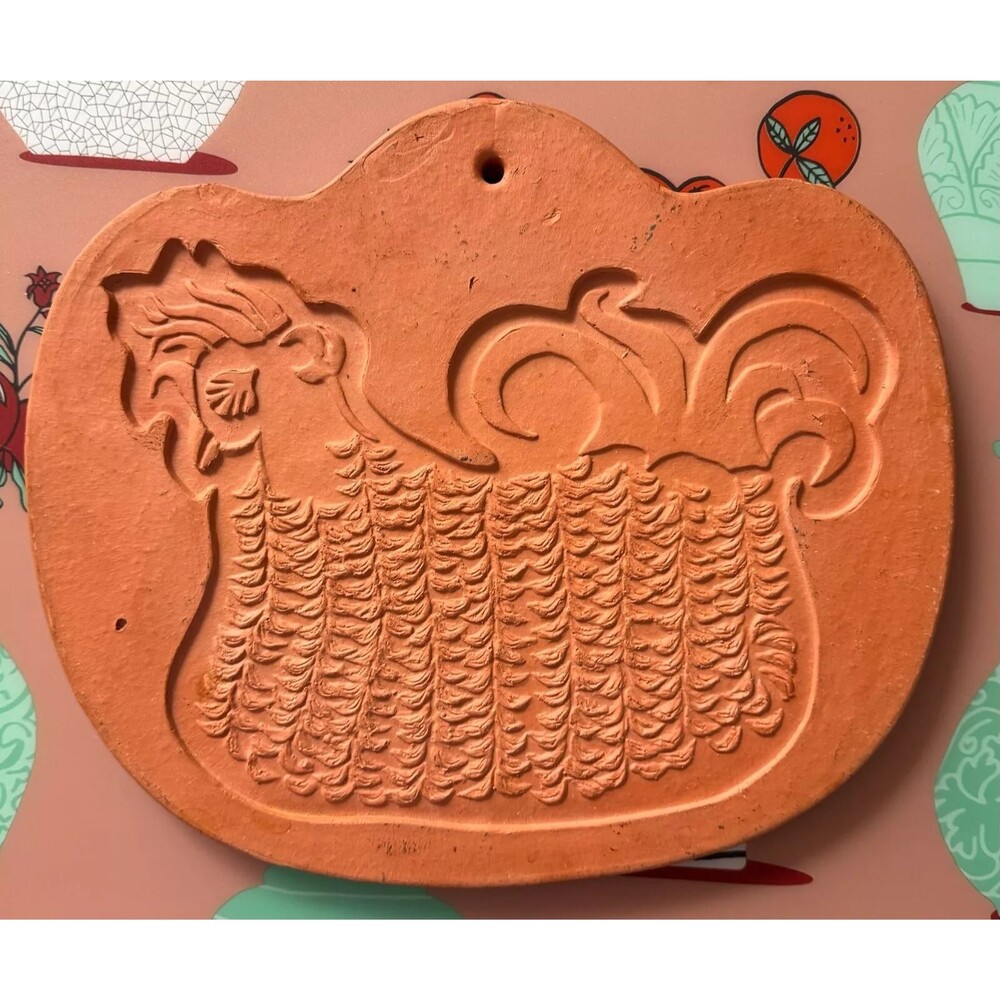 Vintage 1970s Bennington Pottery David Gil Terracotta Chicken Trivet/plaque 1964